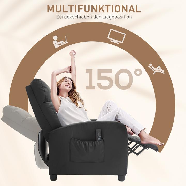 Produktbild Homcom Massagesessel mit kabelgebundener Fernbedienung