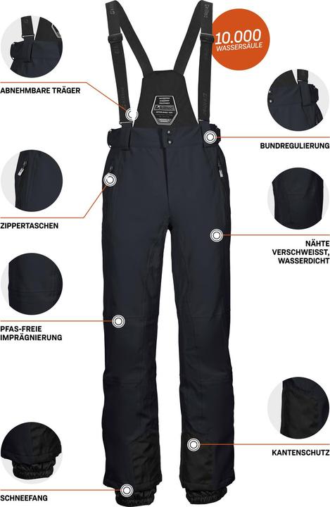 Immagine prodotto Killtec Pantaloni da sci Enosh da uomo, nero, S (S)
