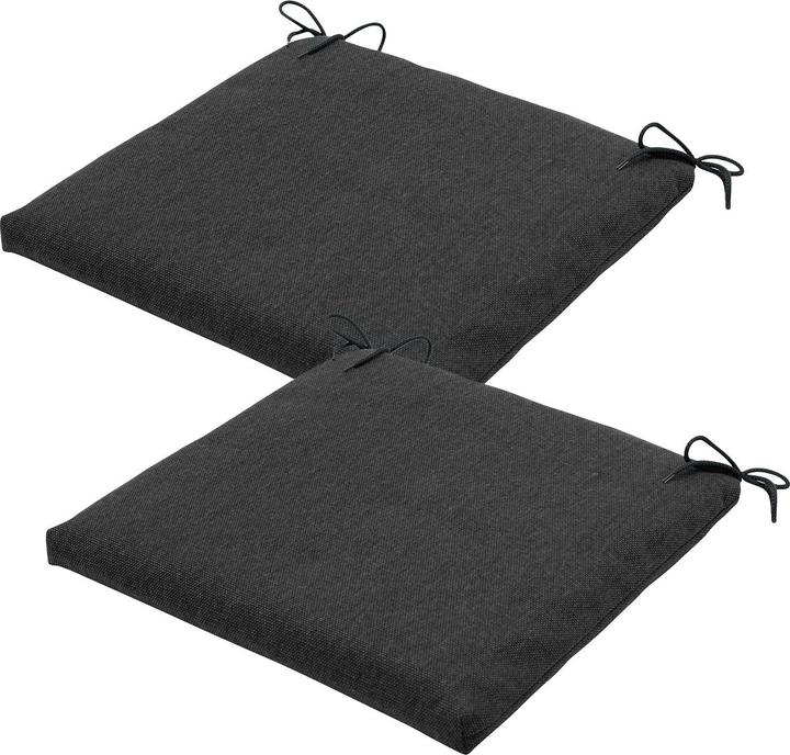Produktbild Natura Punto Stuhlkissen Outdoor mit Bändchen, 2er Set (40 x 40 cm)
