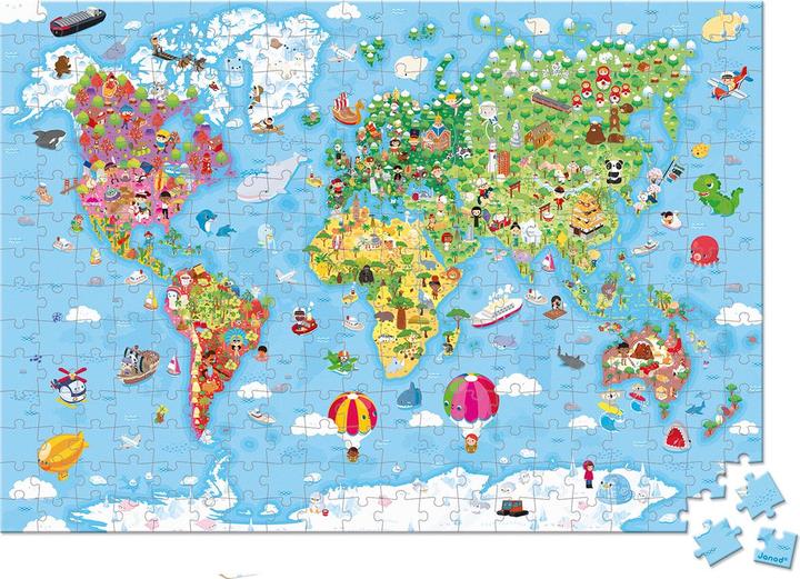 Actual product image Janod World map (300 pieces)