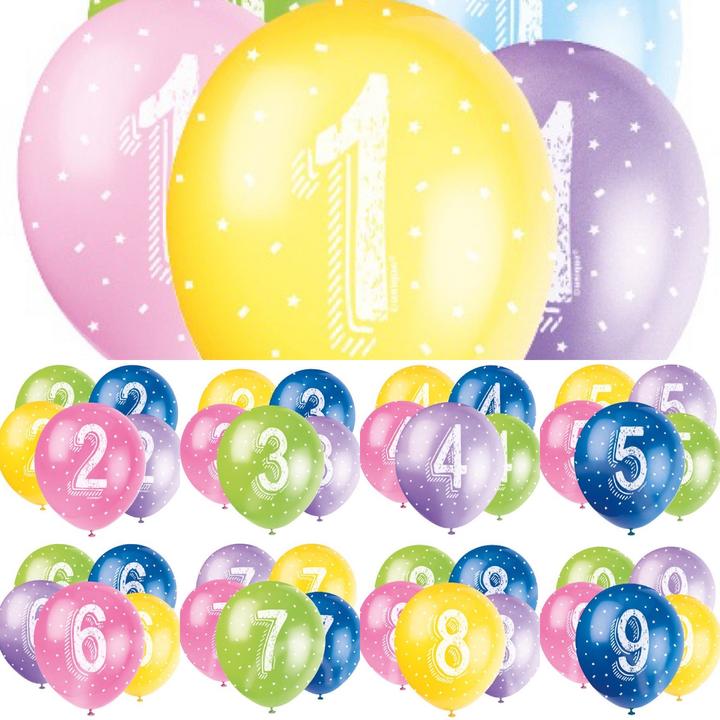 Produktbild Unique Luftballons 2 Jahre sortiert 30cm (5Stk) (5 x)