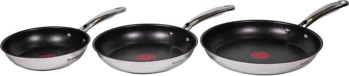 Image du produit Tefal Duetto Plus (28 cm, Poêle à frire, Acier inoxydable)