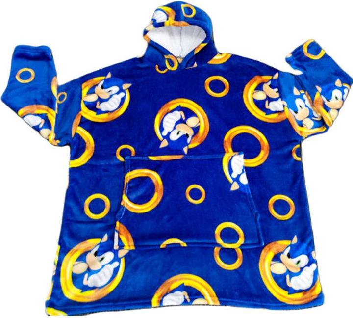Sega Sonic the Hedgehog oversize sweatshirt coat kids coral
