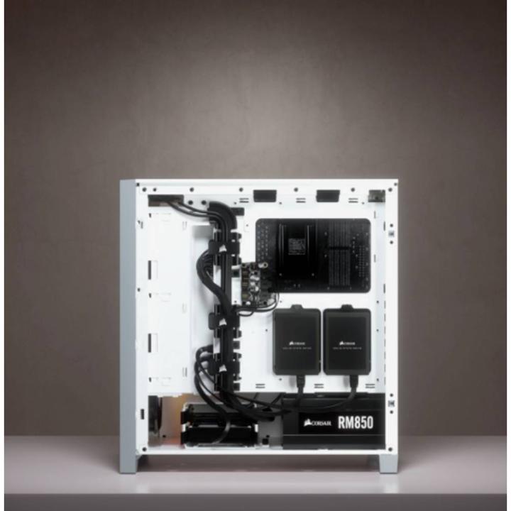 Produktbild Corsair iCUE 4000X RGB Mid-Tower White-Gehäuse aus gehärtetem Glas (ATX, mATX, Mini-ITX, E-ATX)