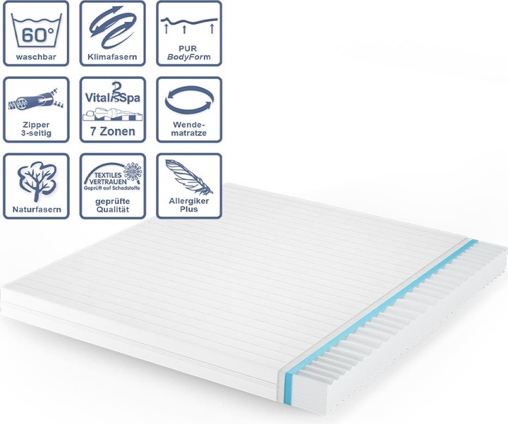 Actual product image VitaliSpa Foamy (160 x 200 cm, Foam core)