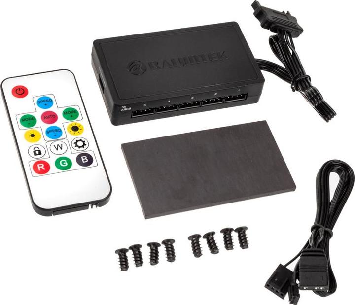 Produktbild Raijintek EOS 12 RBW ADD Lüfter, 2er-Set inkl. Controller (120 mm, 2 x)