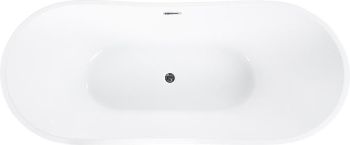 Produktbild Beliani Badewanne freistehend schwarz oval 170 x 77 cm ANTIGUA (240 l, 77 cm, 170 cm)