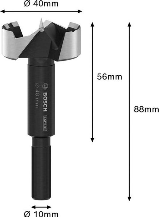 Produktbild Fortis Forstnerbohrer EXPERT Wood 40mm 40x90mm 2608901840 (40 mm)