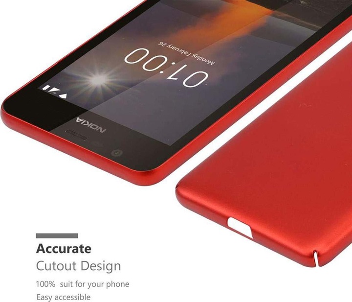 Produktbild Cadorabo Hard Cover Matt Metall Cover (Nokia 1)
