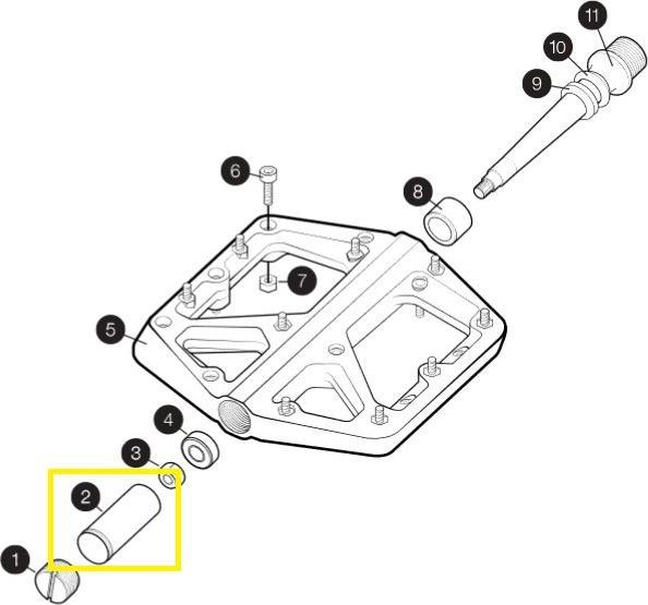 Produktbild Crankbrothers Bearing Kugellager Spacer, Stamp V1/5050/Mallet 2/3, Level 1, small