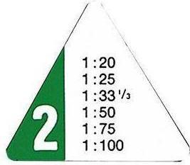 Produktbild Rumold Dreikant-Massstäbe 150 (30 cm, Kunststoff)