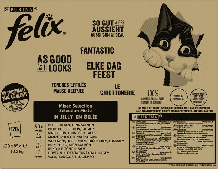 Immagine prodotto Felix Agail (Adulto, 120 pz., 10200 g)