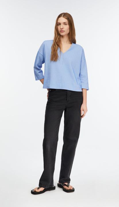 Produktbild Comma Strukturierter Sweatshirt in Bicolor (48)