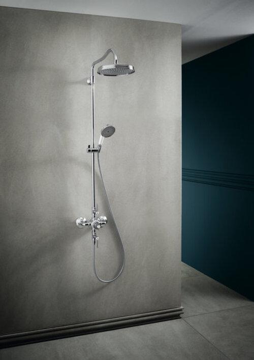 Actual product image Axor Showerpipe MONTREUX DN 15 with therm. and 1jet overhead shower chrome