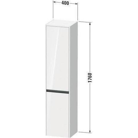 Thumbnail - Duravit, Badezimmerschrank, Hochschrank Ketho.2 400x1760x360mm Türansch li we supermatt