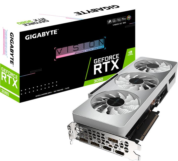 Produktbild Gigabyte GeForce RTX 3080 VISION OC 10G LHR (10 GB)
