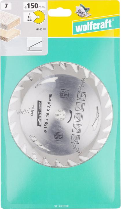 Actual product image wolfcraft 1 circular saw blade carbide, 28 teeth ø190mm