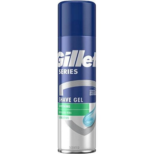Gillette, Schiuma da barba + Gel da barba, Gel da Barba per Pelli Sensibili Serie (Gel da barba)