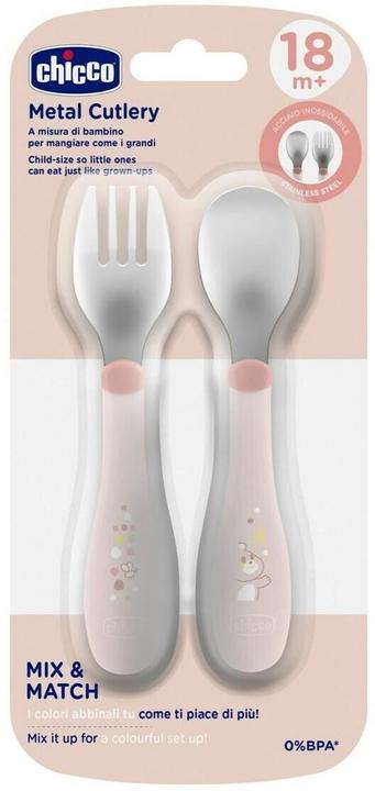 Actual product image Chicco Beiges Metallbesteck 18m+