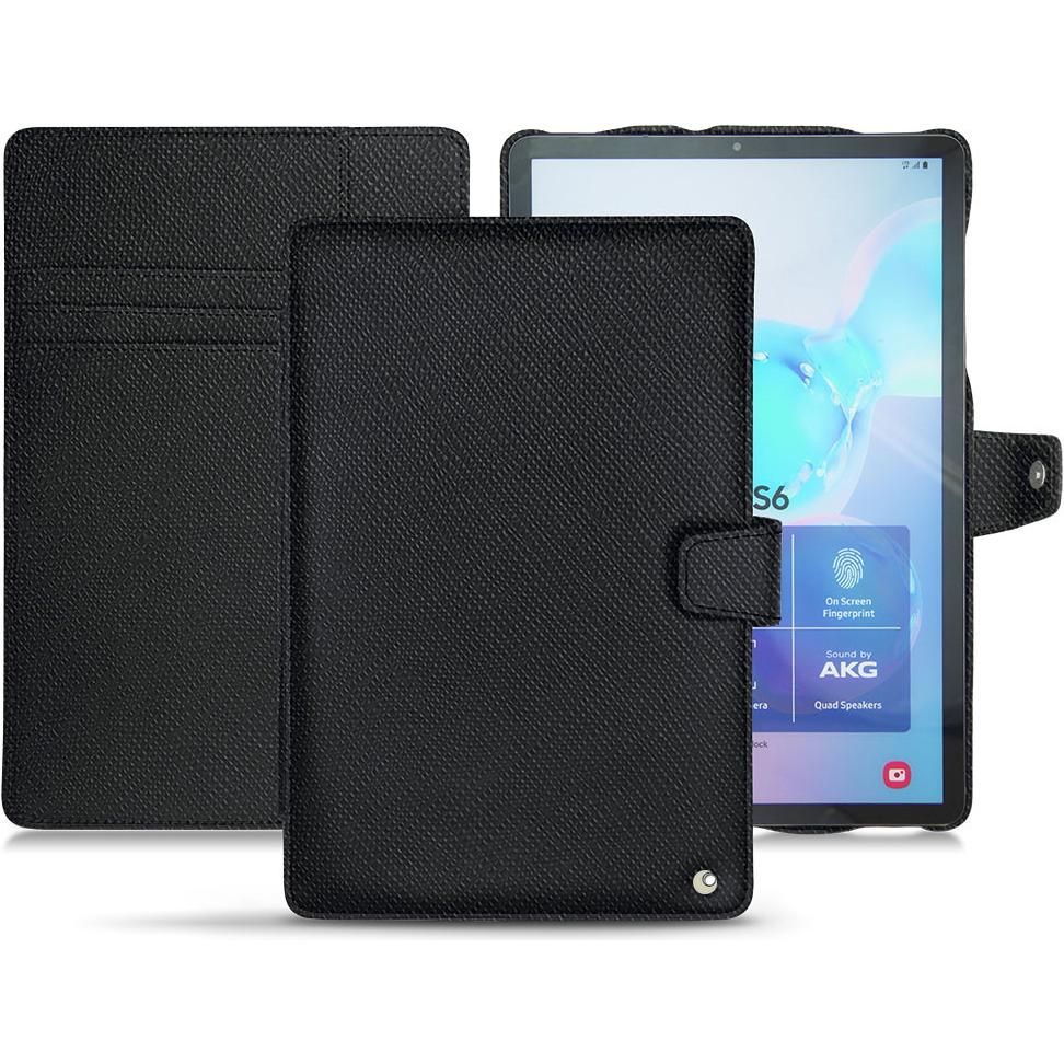 Noreve Lederschutzhülle Wallet (Galaxy Tab S6), Tablet Hülle, Schwarz