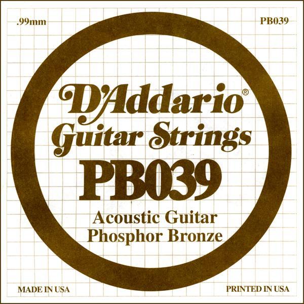 Produktbild D'Addario Pb039 (1x, Gitarre, 0.04")