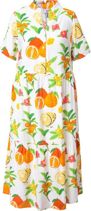 Produktbild Ulla Popken Maxikleid, Volantsaum, A-Linie, Kelchkragen, Halbarm (46, 48)