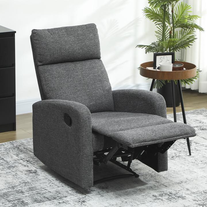 Actual product image Homcom Relaxsessel Polyester Dunkelgrau
