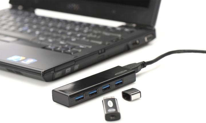 Produktbild ednet USB 3.0 Hub, 4-Port, inkl. Netzteil (USB-A, 4 Ports)