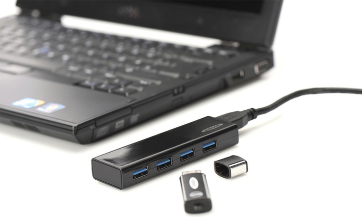 Produktbild ednet USB 3.0 Hub, 4-Port, inkl. Netzteil (USB-A, 4 Ports)