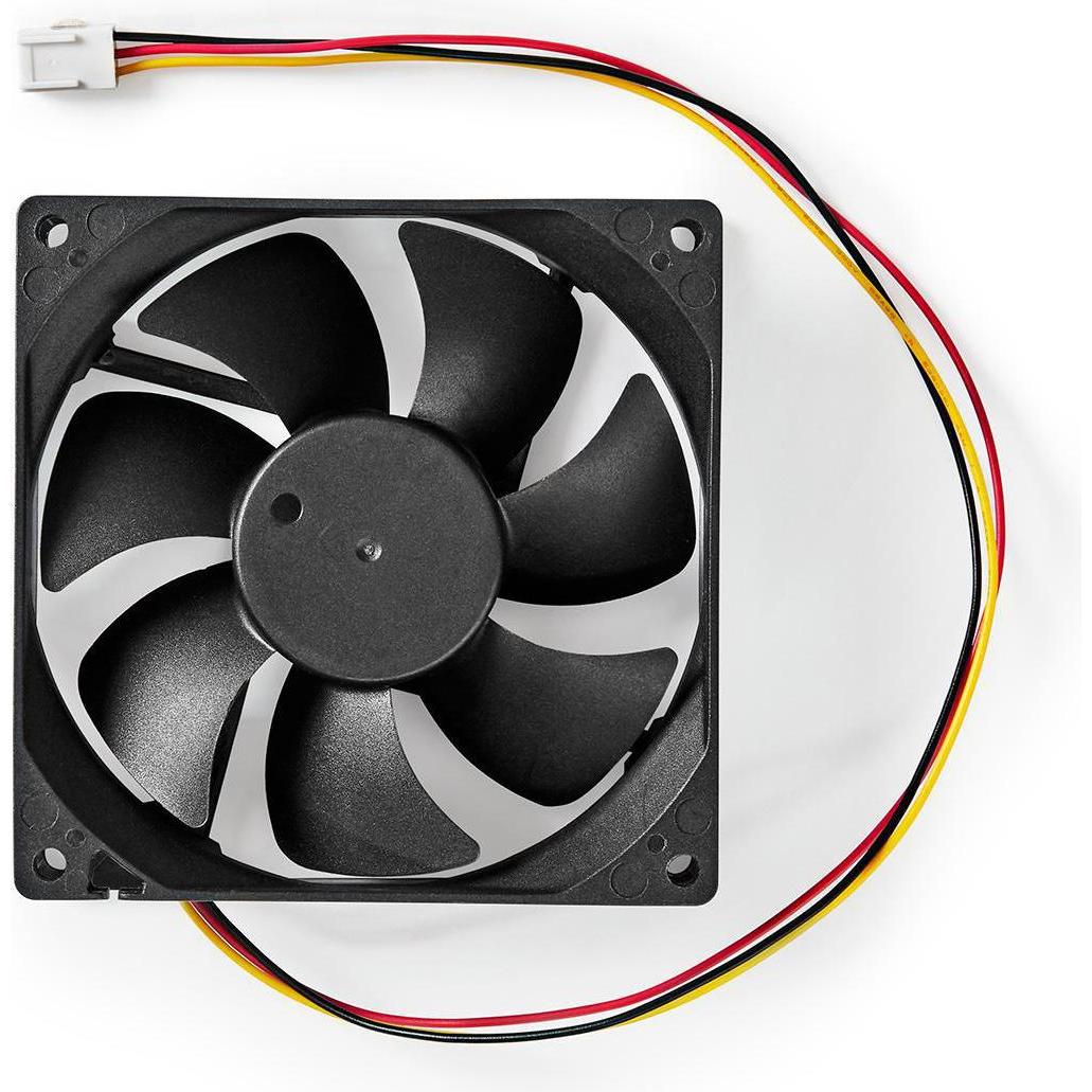 Thumbnail - Nedis DC-Lüfter DC Lüftergrüsse: 92 mm 3-pin 26.7 dBA Schwarz (92 mm, 1 x), PC Lüfter, Schwarz