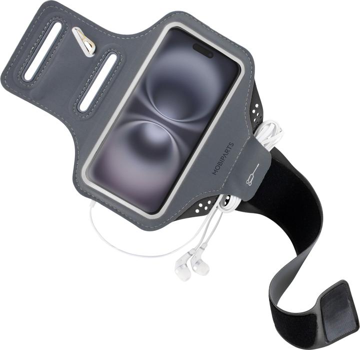 Produktbild Mobiparts Comfort Fit Sport Armband Apple iPhone 16 Black