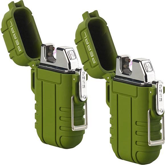 Produktbild Pearl 2er Set Elektronisches Feuerzeug mit doppeltem Lichtbogen