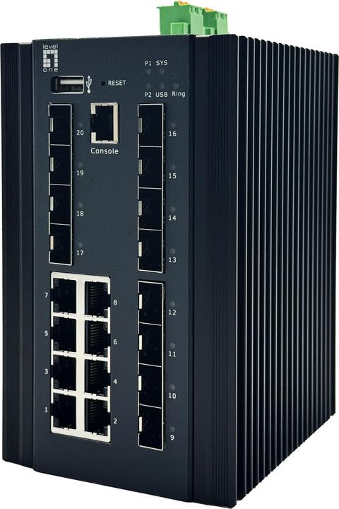 LevelOne Switch 20x GE IGU-2072 8x 1GbE,8x 2.5GbE SFP sw (20 ports)