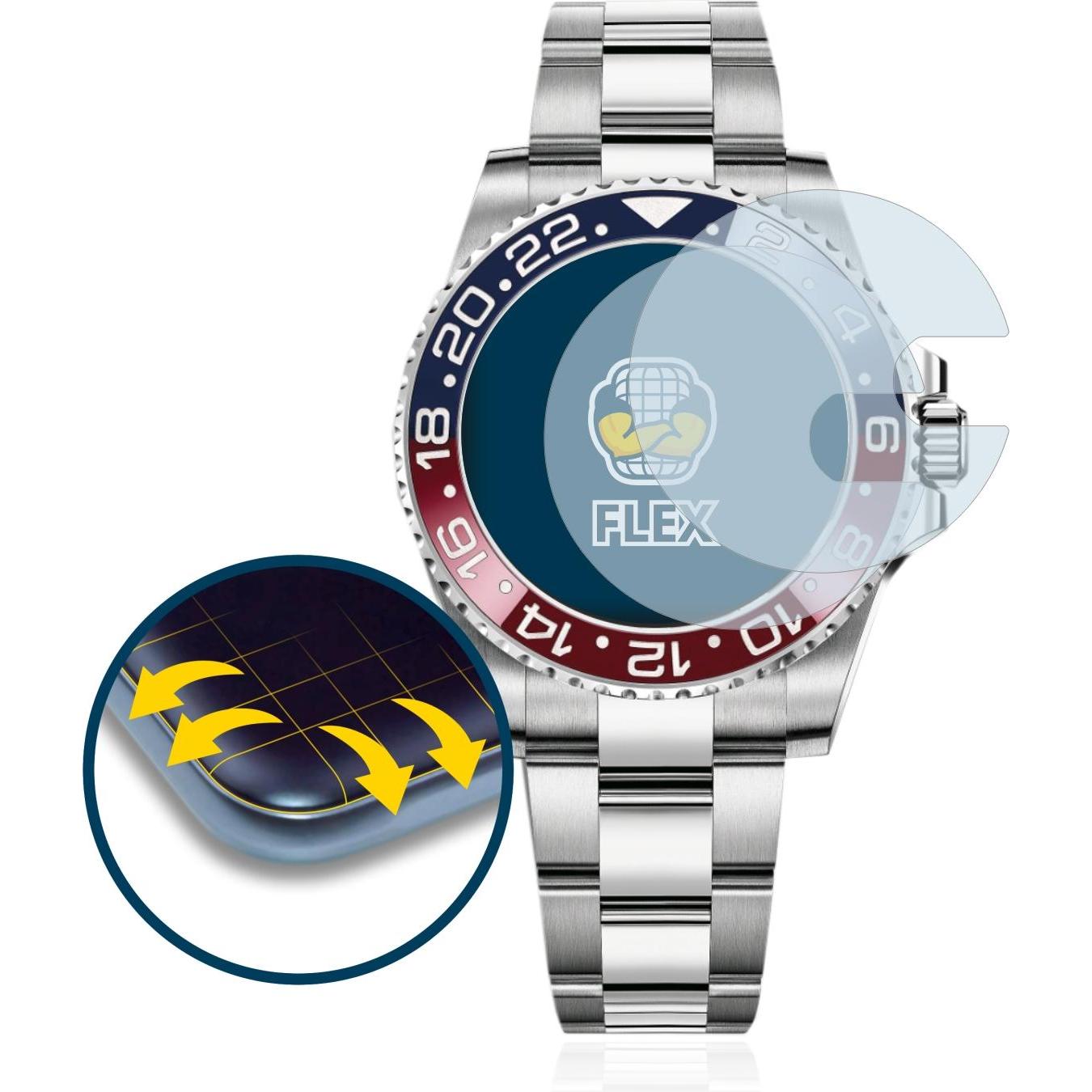 Thumbnail - BROTECT Full-Cover Displayschutz, Smartwatch Schutzfolie, Transparent