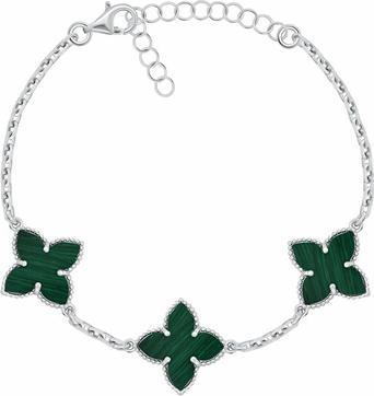 Produktbild Brilio Silver - Charming silver bracelet Flowers BRC192WG