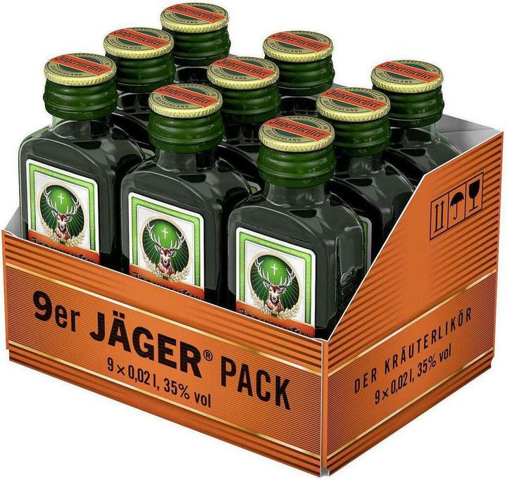Actual product image Jägermeister 9-Pack (1 x 2 cl)