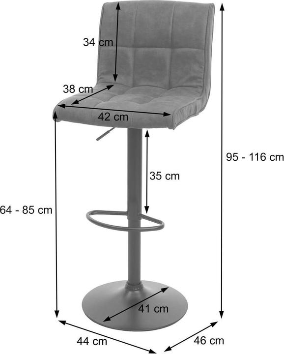 Actual product image JOHN316 2x Barhocker