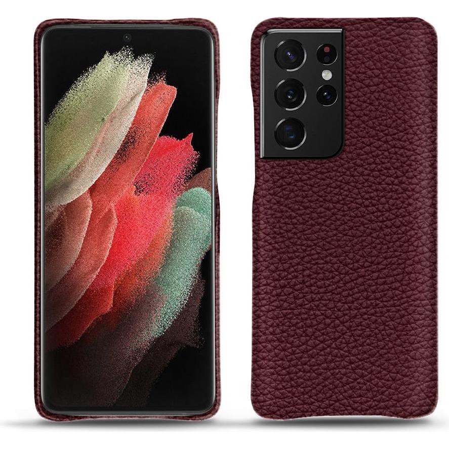 Noreve Lederschutzhülle (Samsung Galaxy S21 Ultra), Smartphone Hülle, Violett