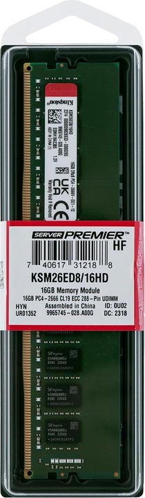 Produktbild Kingston KSM26ED8/16HD (1 x 16GB, 2666 MHz, DDR4-RAM, DIMM)