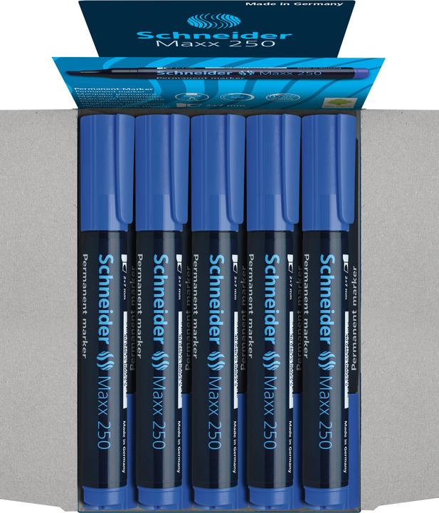 Produktbild Schneider Permanentmarker Maxx 250 Strichstärke: 2-7 mm Schreibfarbe: blau (1x)