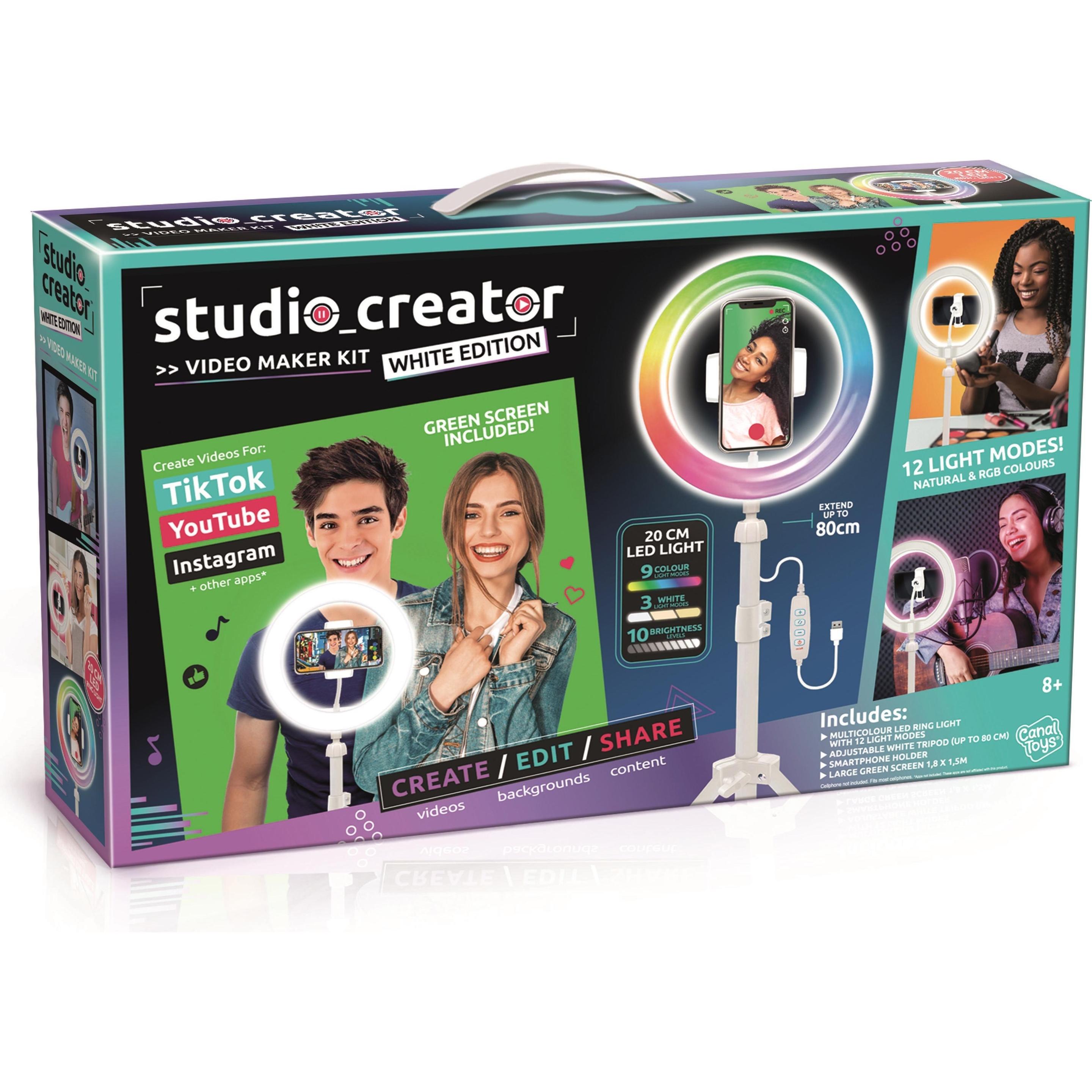 Canal Toys Studio Creator - Kit per video maker bianco (11035)