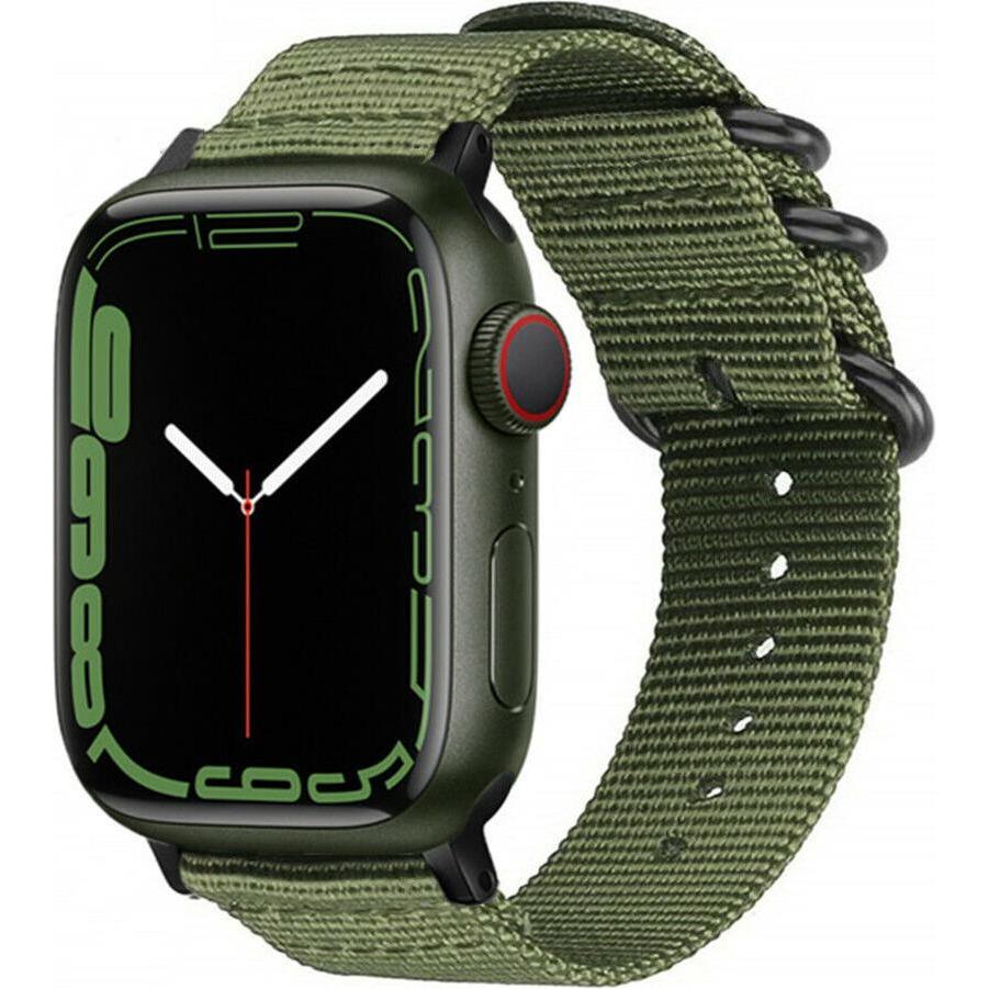 Strap-it Armband (Nylon, Apple Watch), Uhrenarmband, Grün