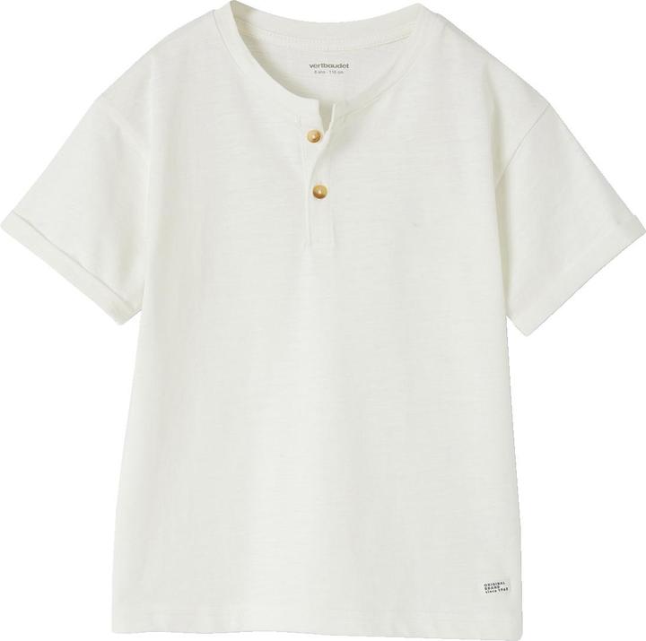 Produktbild Vertbaudet Jungen Henley-Shirt mit Recycling-Baumwolle BASIC, personalisierbar (110)