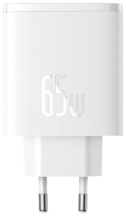 Produktbild Baseus Wall charger OS-Cube Pro 2xUSB-C + USB, 65W (white) (65 W, 3 Ports)