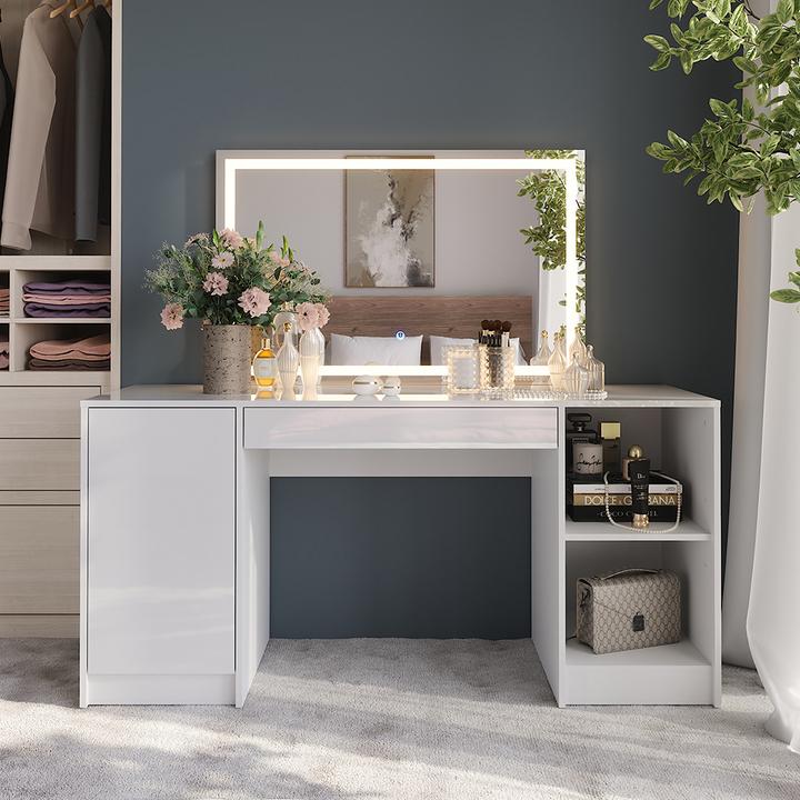 Produktbild Vicco Sherry mit LED-Spiegel (158.20 x 50.10 x 76 cm)