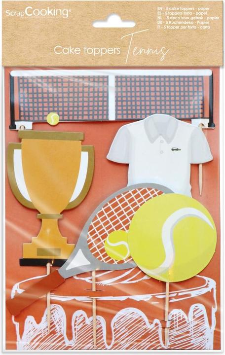 Immagine prodotto ScrapCooking Set di 5 decorazioni per torte con motivi di tennis (1 x)