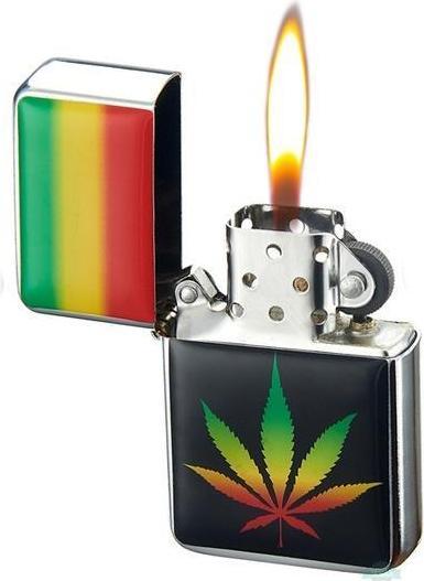 Actual product image Champ Zippo Design Leaf Black