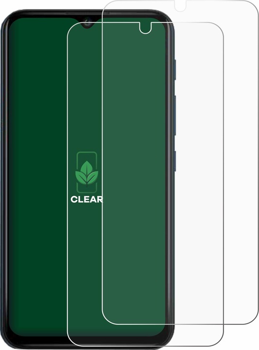 Actual product image ScreenLeaf Protective film sustainable screen protector screen protector film clear transparent (2 Piece, Wiko Y62 Plus)