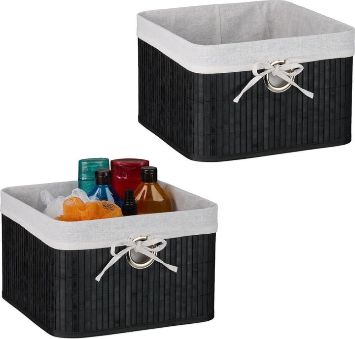 Produktbild Relaxdays Aufbewahrungskorb-Set (1 x, 31 x 31 x 20 cm)