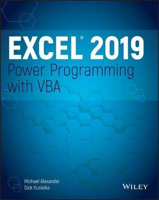 Immagine prodotto Excel 2019 - Programmazione di potenza con VBA (Inglese, Dick Kusleika, Michael Alexander, 2019)